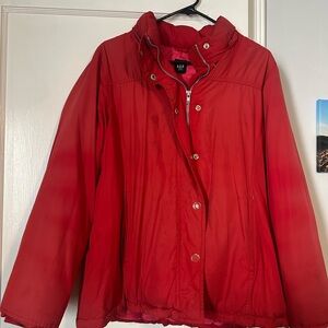 GAP women red large puffer jacket size large